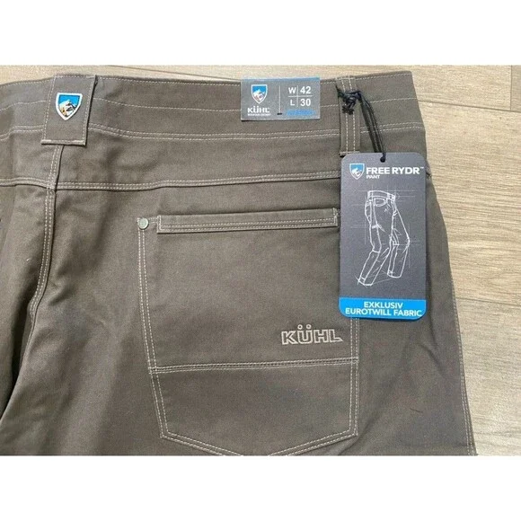 Kuhl Free Rydr Mens 42x30 Dark Khaki Vintage Patina Dye Nearly New - Picture 10 of 12